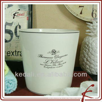 Ceramic wastebasket